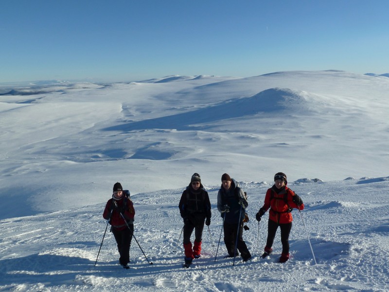 Skilanglauf Norwegen - Aufstieg zum Muen