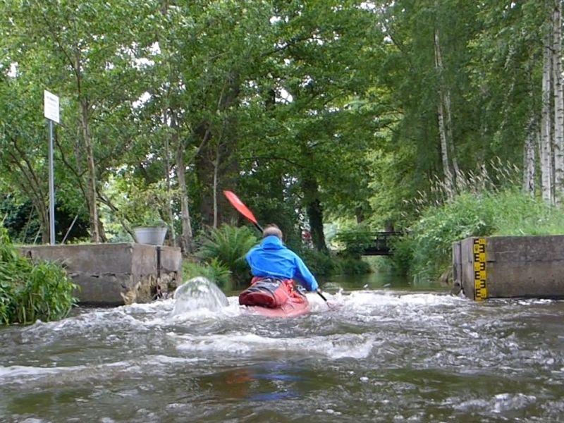 Spreewald - Kleine Spree, Wehr Mellak